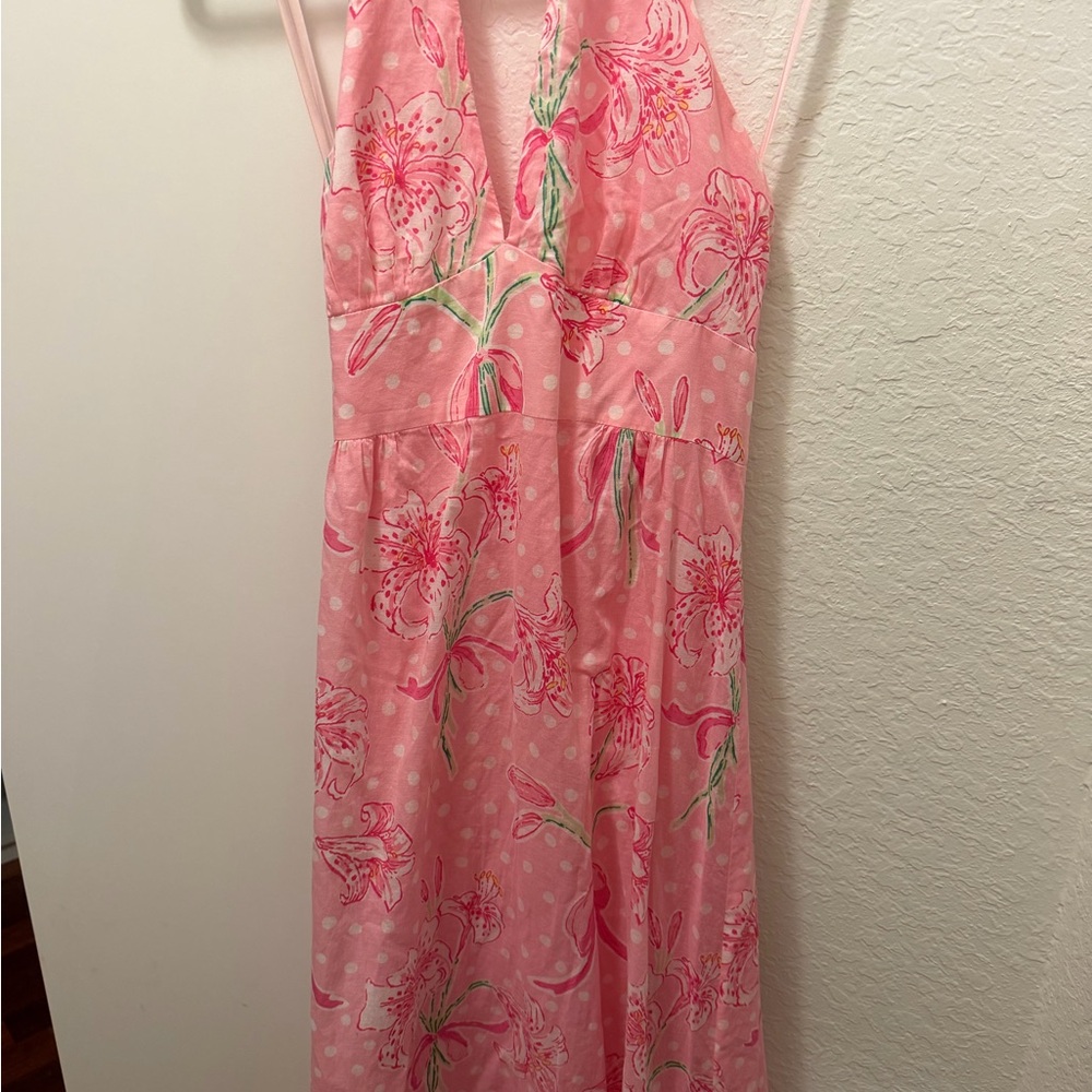 Lilly Pulitzer Pink Floral Print Dress